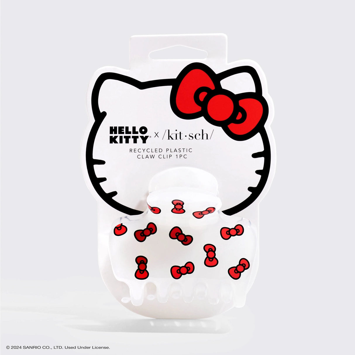 Add a touch of Hello Kitty playfulness to your hairstyle with this claw clip, featuring her signature red bows
Great for half-up styles, buns, and everyday updos. Lightweight, durable, and easy to wear!