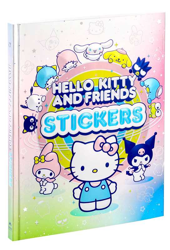 More than 500 colorful stickers of Hello Kitty and Friends are perfect for scrapbooking or decorating your personal items.
Ever since Hello Kitty made her first appearance in 1974, she has garnered millions of fans over several generations and continues to be popular today. This collection of more than 500 colorful stickers includes Hello Kitty and Friends in a variety of fun poses and features favorite Sanrio characters, group poses, icons, and fun graphics that are perfect for scapbooking or decorating s