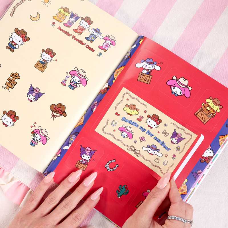 More than 500 colorful stickers of Hello Kitty and Friends are perfect for scrapbooking or decorating your personal items.
Ever since Hello Kitty made her first appearance in 1974, she has garnered millions of fans over several generations and continues to be popular today. This collection of more than 500 colorful stickers includes Hello Kitty and Friends in a variety of fun poses and features favorite Sanrio characters, group poses, icons, and fun graphics that are perfect for scapbooking or decorating s