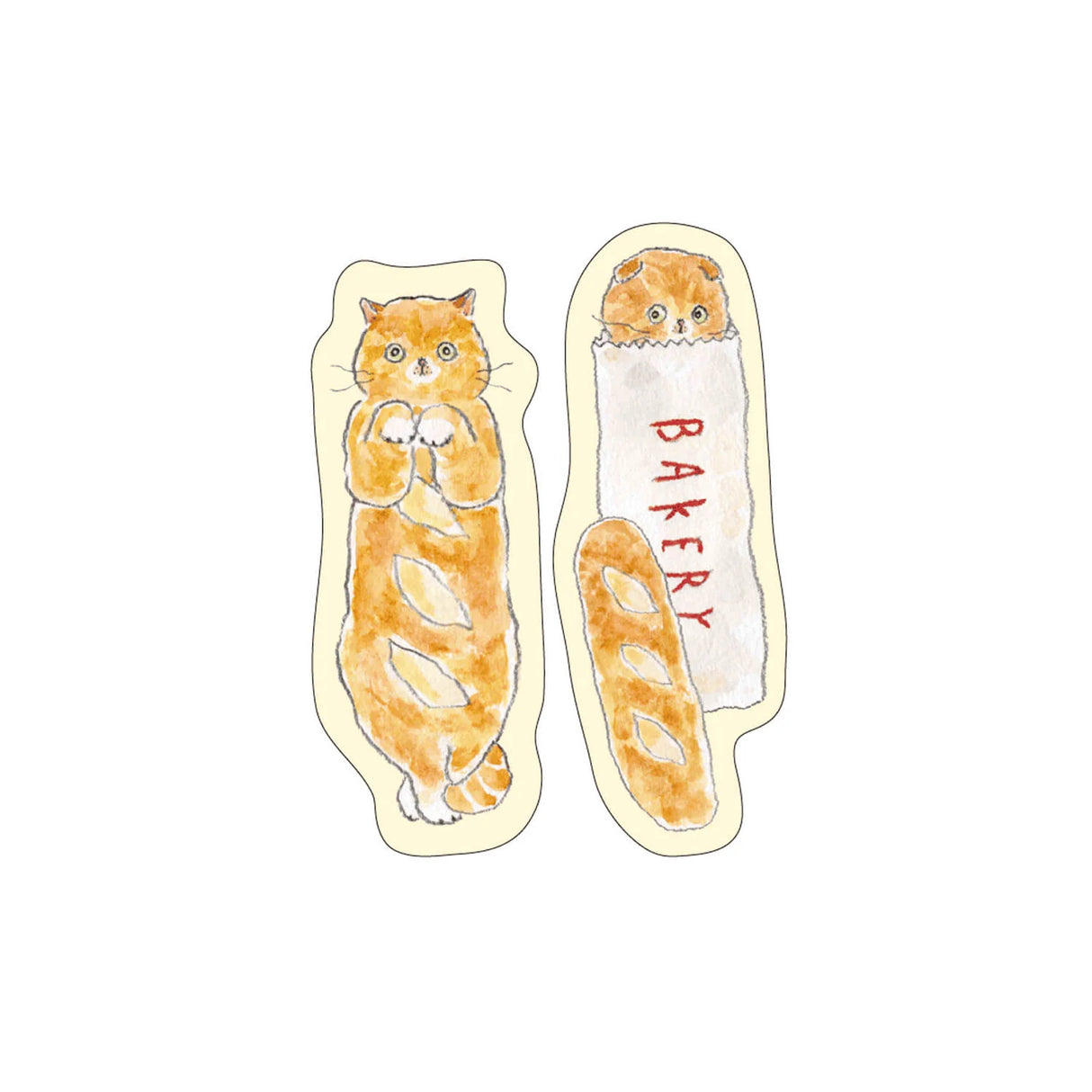By making 70% of the adhesive side of the label, Pita Fusen can be stuck firmly and does not peel off easily. The cute die-cut type has a shape that makes the most of the design of the illustration. The design is based on an illustration by Tokorokomugi, an illustrator who is very popular on SNS for drawing loose and slightly funny animals. The small (bookmark type) is a convenient size when you want to put a marker on your page. It is designed to stick firmly so that it will not easily peel off from b