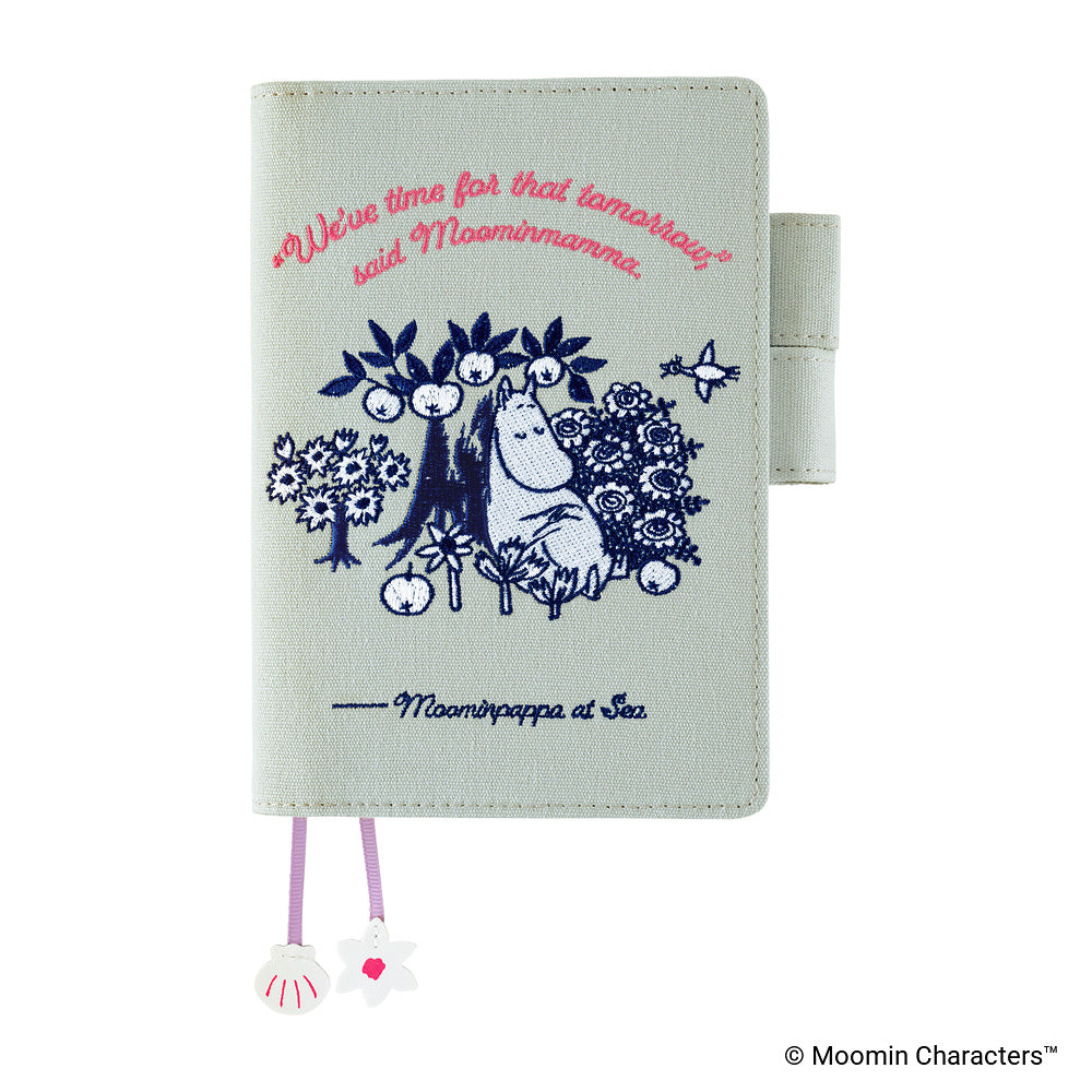 Hobonichi Techo 2027 Original Cover - Moomin: My Yard (Pale Mint)