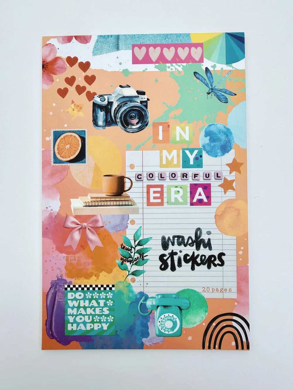 The stickers are colorful, thin, and so fun to use. With just about every color in the rainbow, this is sure to bring whimsy to your pages. Ideal for adding joy to your journals, planners, and scrapbooks.
Size: 8.5”x5.5”
Pages: 20
(All unique pages, no repeats)