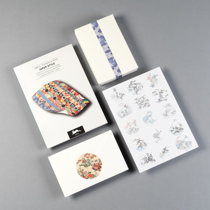Libro de etiquetas adhesivas y cintas adhesivas estilo japonés
