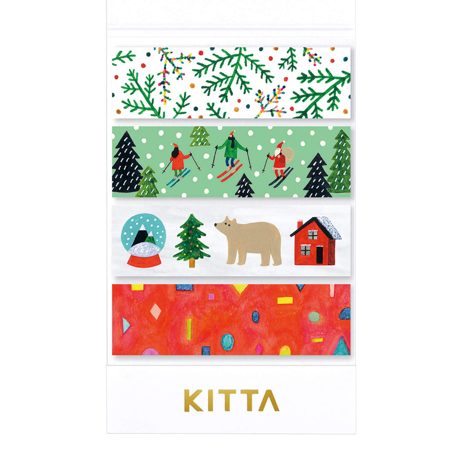 Cinta adhesiva navideña de edición limitada KITTA