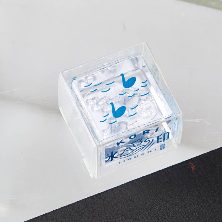 Sello de claridad de cristal KORI JIRUSHI - Cisnes