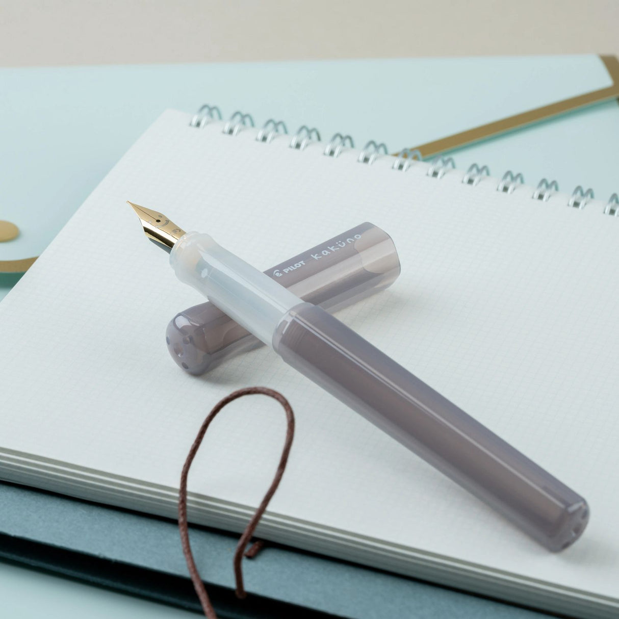 Pilot Kakuno Madoromi Fountain Pen - Gray