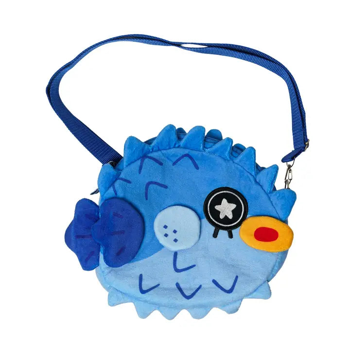 Karepango Fugu: Crossbody Plush Bag
Let's go on a little ocean adventure with our little pufferfish friend on our little tummies carrying our little dreams.