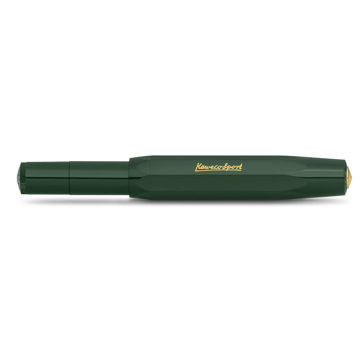 Kaweco CLASSIC SPORT Rollerball - Green
It is the close connection to nature that makes the color green so pleasant. The dark green of the Classic Sport series is often found on Kaweco models from history, which makes the rollerball look particularly nostalgic.
The Kaweco Sport has been around since 1911. The rollerball for the bag has a size of only 10.5 cm when closed and grows to a normal size of 13 cm with the cap on.
The invention of the rollerball enables particularly easy and gliding writing. The