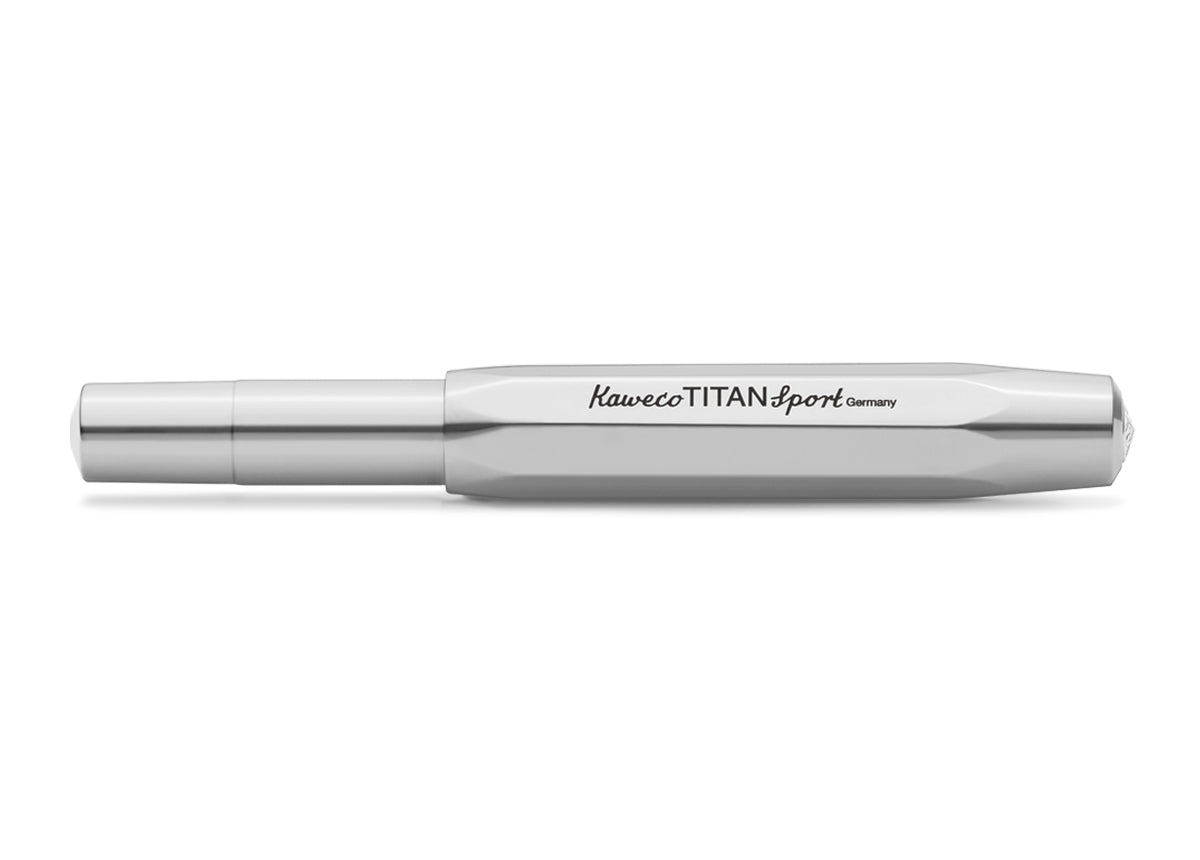 Kaweco TITAN SPORT Fountain Pen
A new Kaweco Sport is moving into Olympus. In Greek mythology, the Titans originated from the deities representing heaven and earth. Poetic for a material known for its use in aerospace. The Kaweco Titan Sport comes in a deep grey colour with a glossy look – a noble writing instrument with which you can write epic stories.