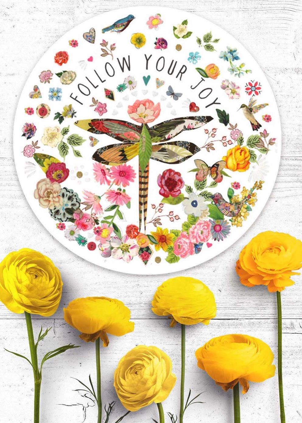 Kelly Rae Roberts Follow Your Joy Vinyl Sticker