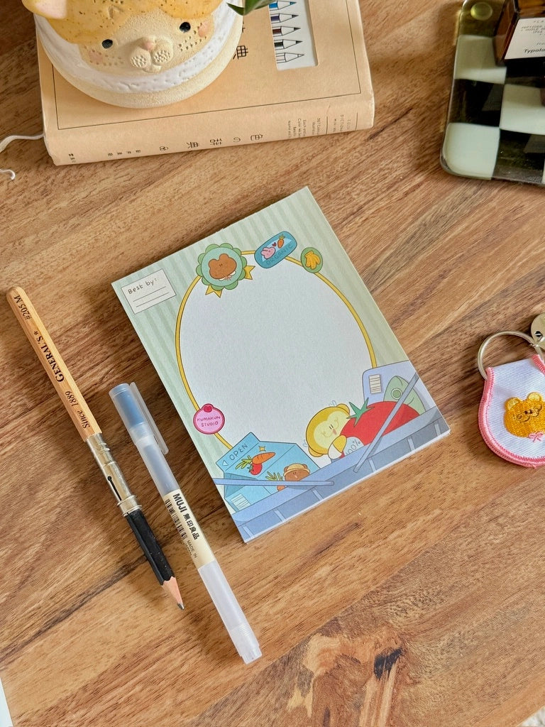 Perfect for notes or small lists
Sturdy paper for your inky pens :)
Size: 4.25” x 5.5” inches