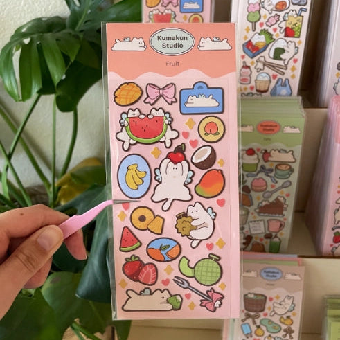 Cute deco stickers!
Great for journaling and Polaroid deco :)
Waterproof, matte PVC material
Size: 7.5 x 15.5 cm sheet