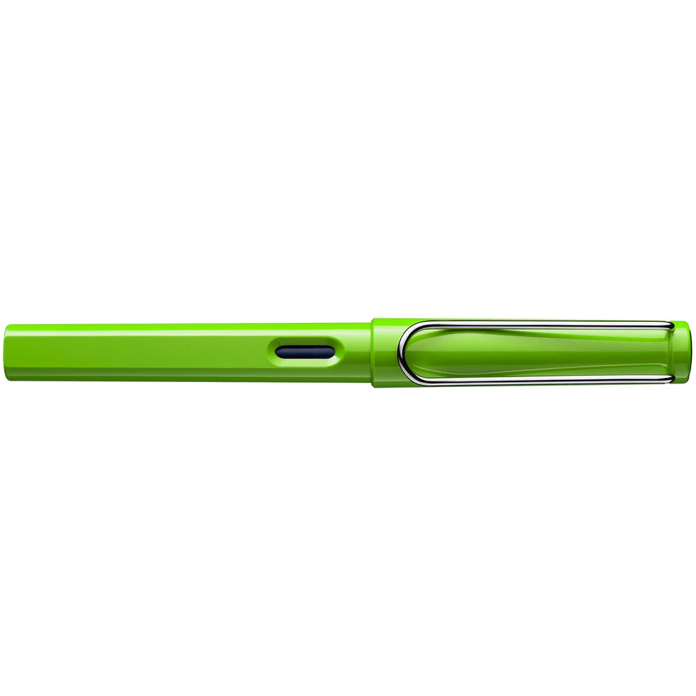 Fountain pen, icon, global success: the LAMY safari has been a beloved classic since its introduction in the 1980s and enjoys a cult status untypical for a writing instrument. Countless colours and ever-changing special editions make hearts beat faster - whether for the pencil case or the carefully curated fountain pen collection.
The LAMY safari is more than the sum of its details: it is aesthetic, robust and individual. The distinctive, self-sprung clip keeps the writing instrument securely fastened in p