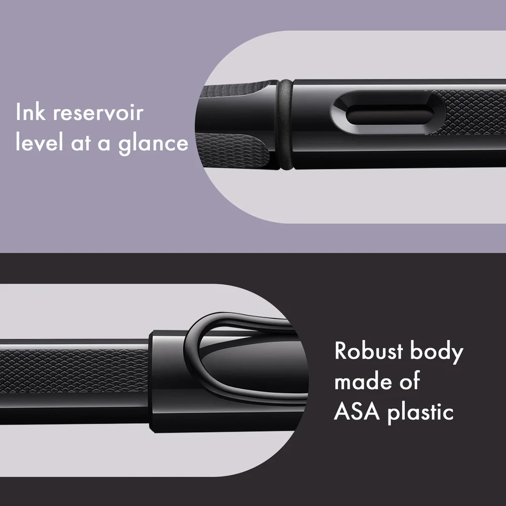 LAMY Special Edition Safari Fountain Pen - Meteorite
Fountain pen, icon, global success: the LAMY safari has been a beloved classic since its introduction in the 1980s and enjoys a cult status untypical for a writing instrument. Countless colours and ever-changing special editions make hearts beat faster - whether for the pencil case or the carefully curated fountain pen collection.
The LAMY safari is more than the sum of its details: it is aesthetic, robust and individual. The distinctive, self-sprung cl