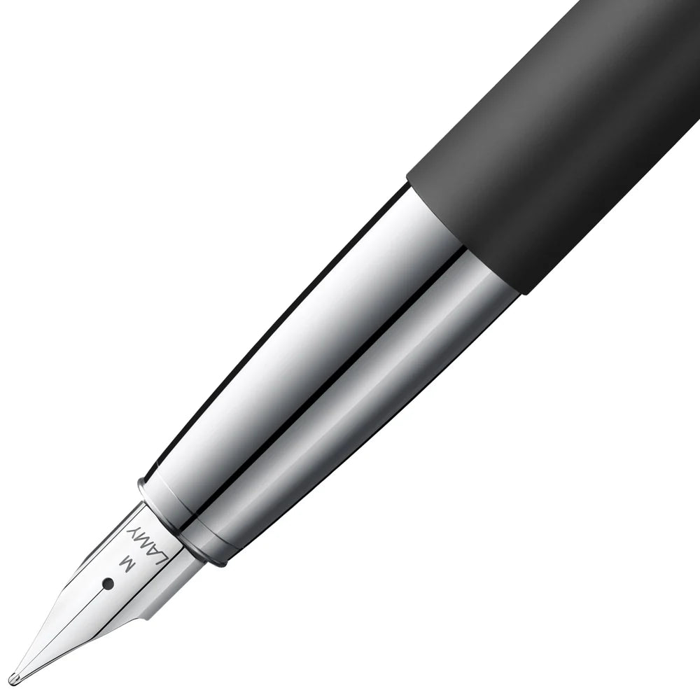The LAMY studio convinces with timeless elegance and a universal design. The slightly curved, slim shape of its all-metal body seamlessly emerges from the individual case parts and is deliberately minimalist. The gentle curvature and harmonious proportions make the clip the trademark of the LAMY studio: it contrasts the matter-of-fact basic shape with an innovative design accent and creates a unique overall appearance.
The LAMY studio is assembled by hand at the LAMY craftsman's workshop in Heidelberg. In