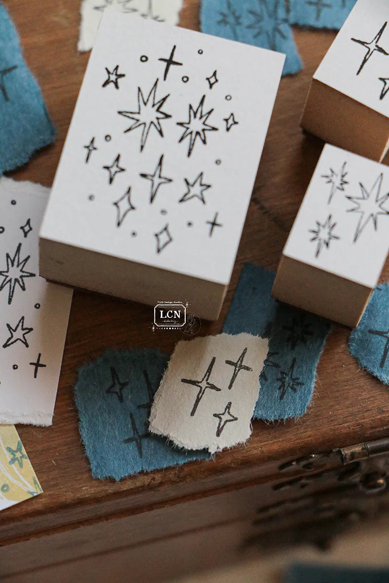 Lin Chia Ning Wooden Stamp Set - Hand Drawn Stars Medium
One (1) Set of Hand Drawn Stars Medium Size Stamp. Includes 3 different stamps
Size:
3 x 4 x 2.5 cm *1
1.5x 2 x 2.5 cm *2
Material: Compressed wood handle rubber stamp