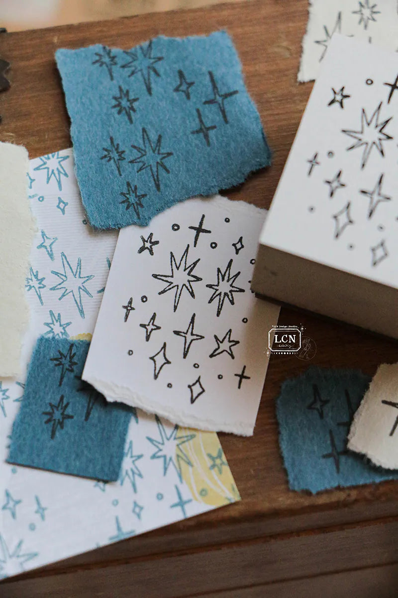 Lin Chia Ning Wooden Stamp Set - Hand Drawn Stars Medium
One (1) Set of Hand Drawn Stars Medium Size Stamp. Includes 3 different stamps
Size:
3 x 4 x 2.5 cm *1
1.5x 2 x 2.5 cm *2
Material: Compressed wood handle rubber stamp