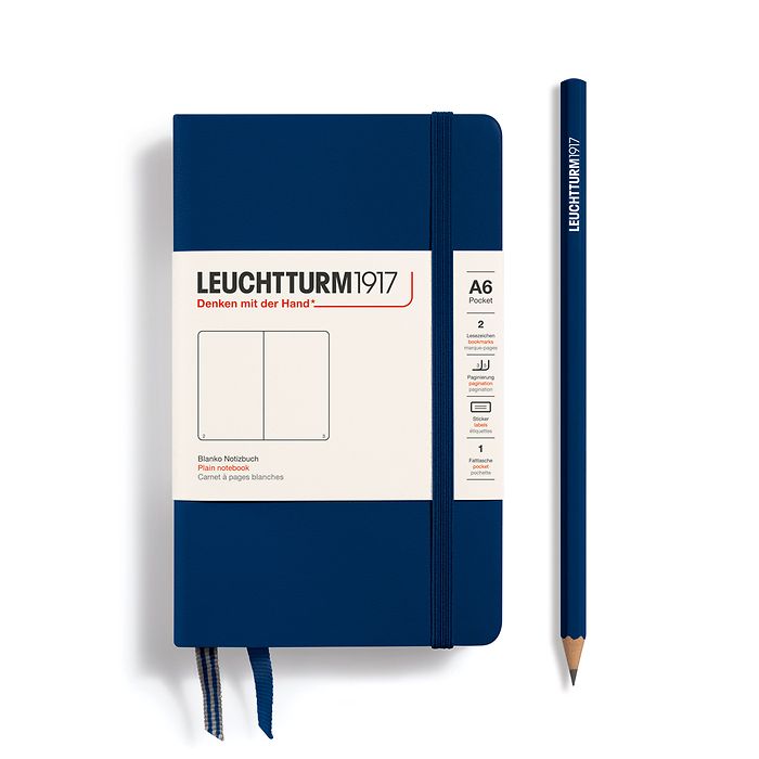 Leuchtturm1917 Hardcover Pocket Notebook A6 - Navy