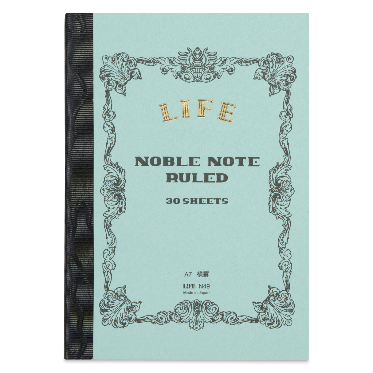 From the Noble Series, a product that embodies the philosophy of "manufacturing" that has continued since the company's founding. The smooth-writing main text paper is an original paper that is made with quality instructions from the manufacturing stage onwards. All of these are Life's pride and joy, created with those who love to write in mind. It is smooth to the touch, and the ink does not bleed or show through.
The sturdy and beautiful binding is carefully made one by one by artisans in Tokyo's do