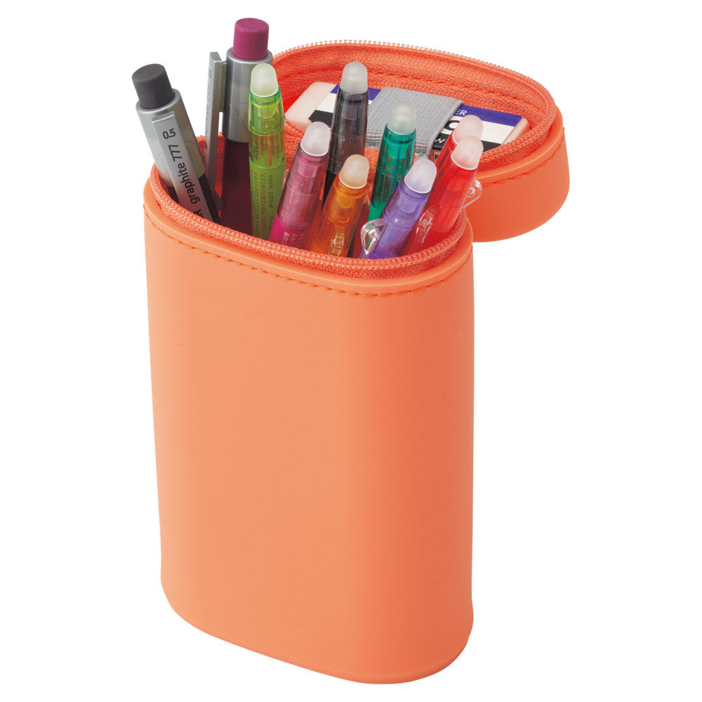 Lihit Lab Smart Fit Stand Pen Case Yellow Green