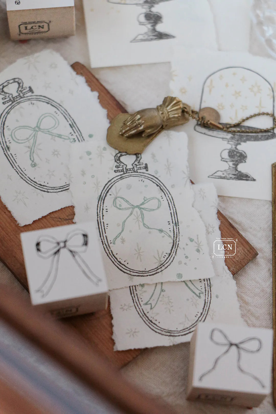 Lin Chia Ning Wooden Stamp - Bow Stamp Set