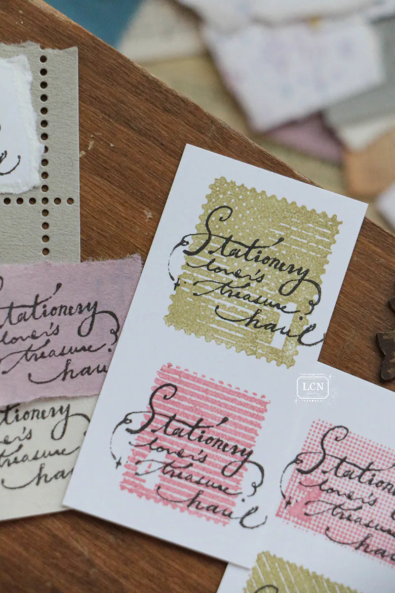Lin Chia Ning Wooden Stamp - Treasure Haul
One (1) Treasure Haul Stamp. Includes 1 stamp.
Size: 3.5 x 2.5 x 2.5 cm
Material: Compressed wood handle rubber stamp