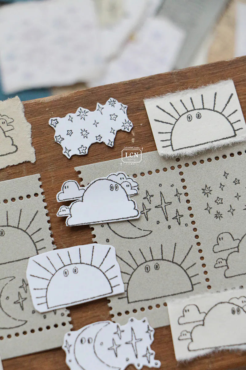 Lin Chia Ning Wooden Stamp Set - Weather
One (1) Weather Stamp Set. Includes 4 stamps.
Size: 2 x3 x 2.5 cm *4
Material: Compressed wood handle rubber stamp