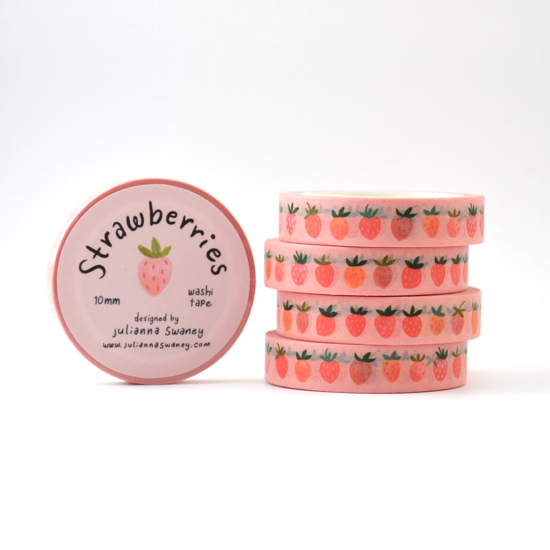 Cinta washi de fresas pequeñas