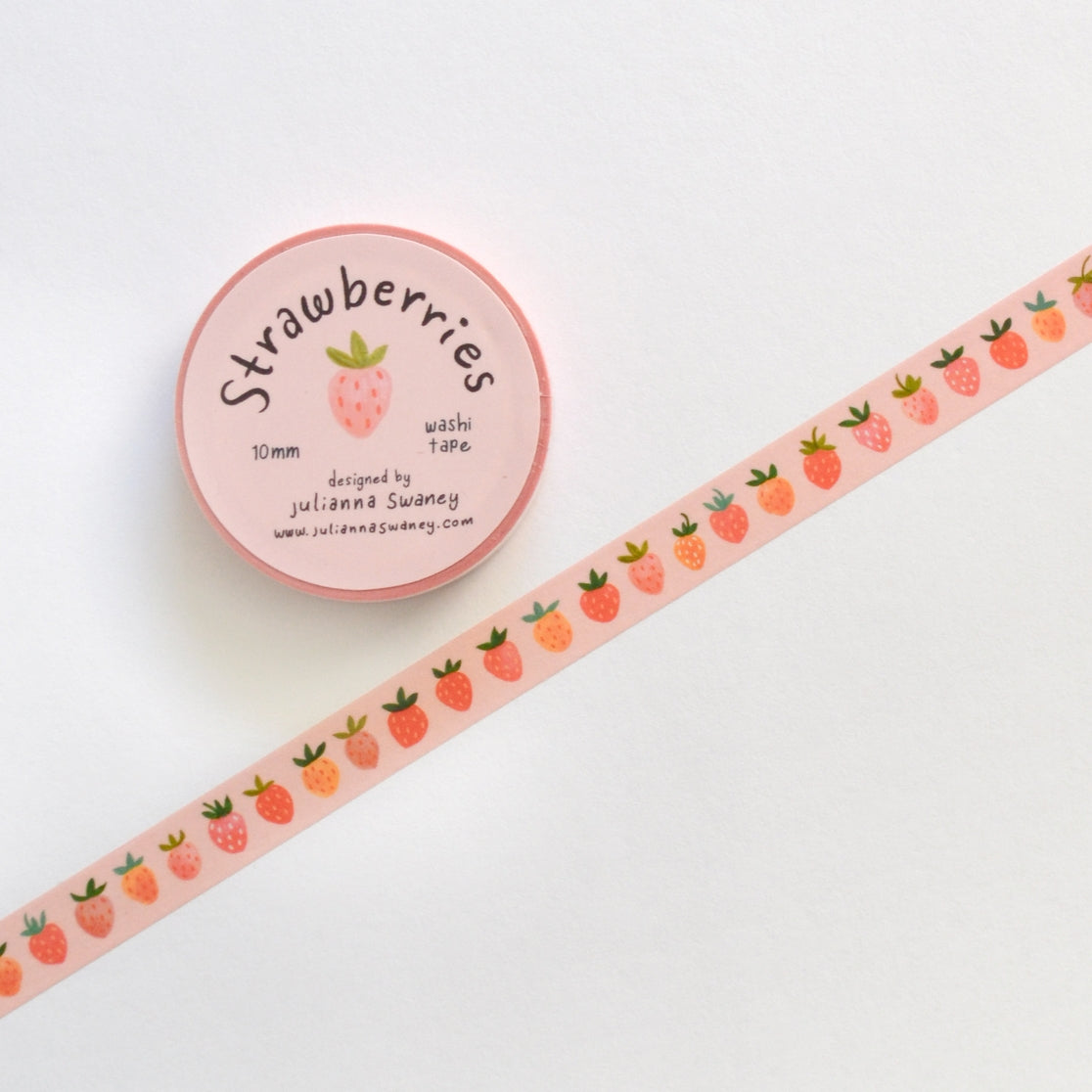 Cinta washi de fresas pequeñas