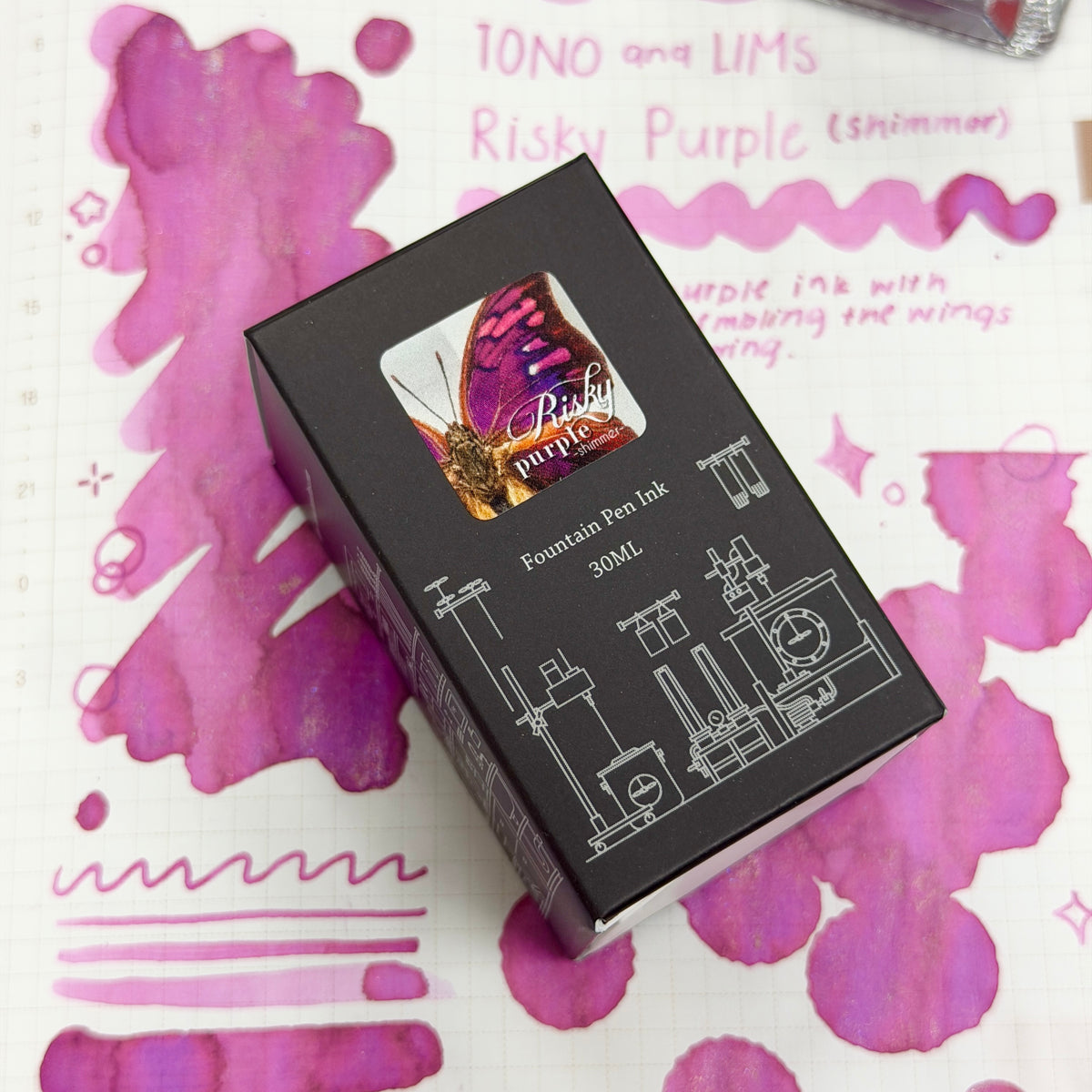 Little Craft Place X TONO & LIMS Exclusive Ink - Risky Purple (shimmer)
