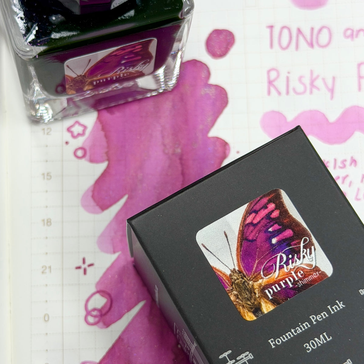Little Craft Place X TONO & LIMS Exclusive Ink - Risky Purple (shimmer)