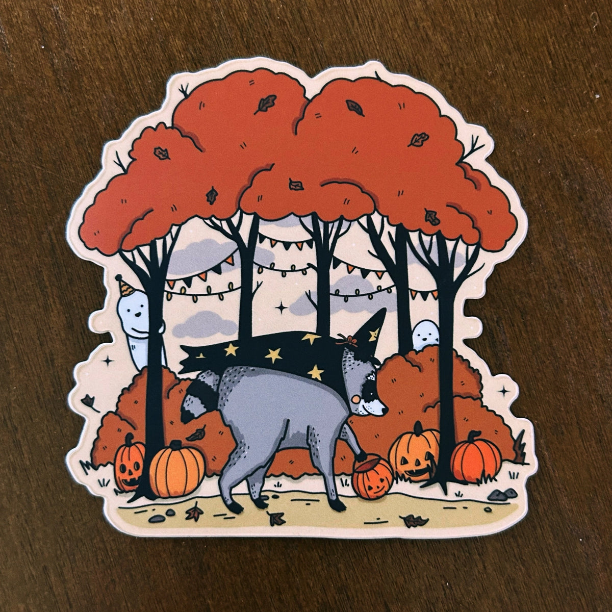 Little Spooky Studio - Jimothy Park Vinyl Sticker
Everyone’s favorite raccoon Jimothy in sticker form!