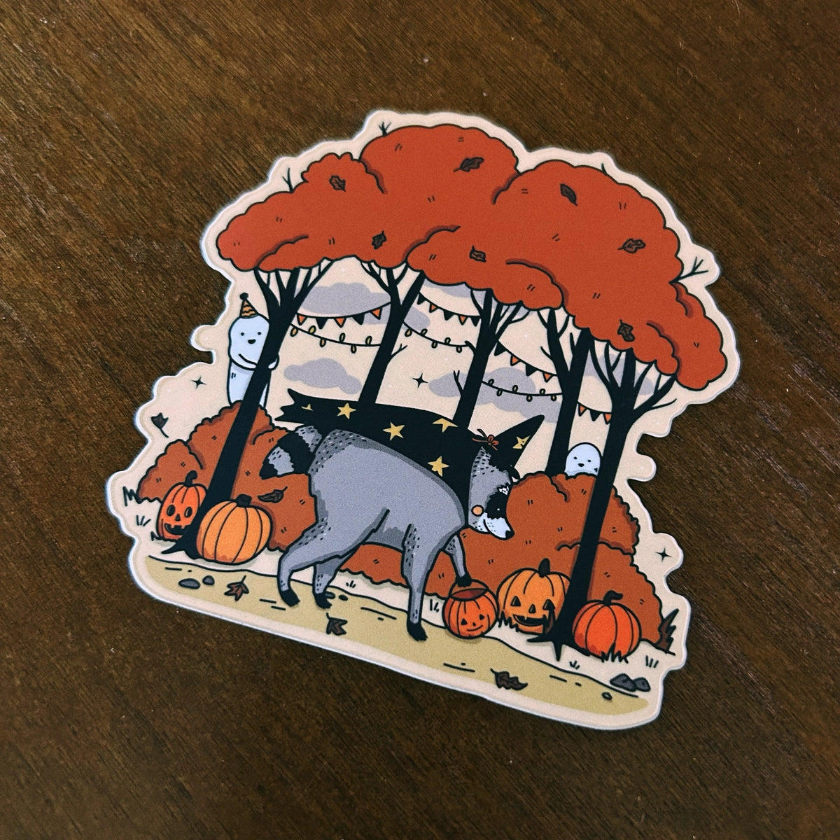 Little Spooky Studio - Jimothy Park Vinyl Sticker
Everyone’s favorite raccoon Jimothy in sticker form!