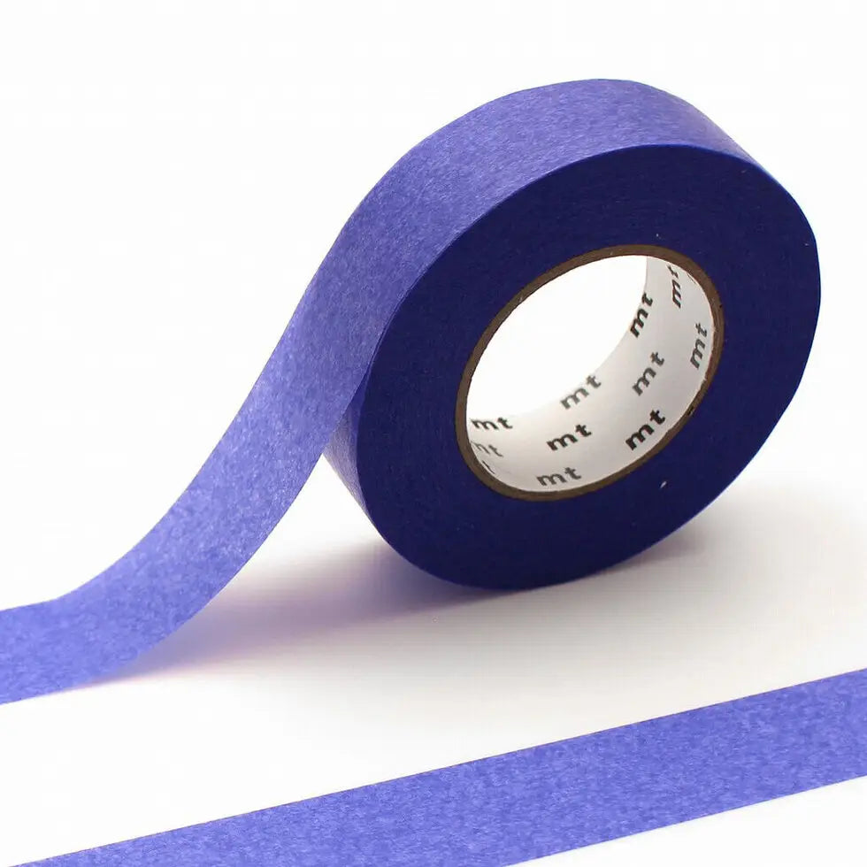 MT Washi Tape - Ganshin Bellflower
mt is the original washi masking tape, made in Japan by Kamoi Kakoshi. mt is colourful tape which is easy to tear by hand and reposition on nearly any surface. Write on it, layer it, and use it on paper, gifts, objects or the wall (mt won't damage paint - why not make a tape collage?) mt washi masking tape is now sold throughout the world in hundreds of colours and patterns.
The brilliant, saturated color of 'ganshin' tape is created when the base paper is dyed with colo