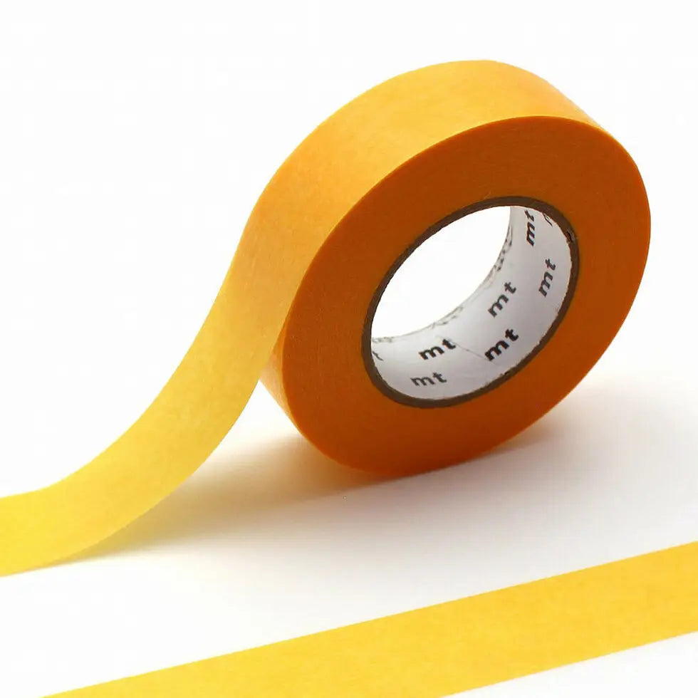 mt is the original washi masking tape, made in Japan by Kamoi Kakoshi. mt is colourful tape which is easy to tear by hand and reposition on nearly any surface. Write on it, layer it, and use it on paper, gifts, objects or the wall (mt won't damage paint - why not make a tape collage?) mt washi masking tape is now sold throughout the world in hundreds of colours and patterns.
The brilliant, saturated color of 'ganshin' tape is created when the base paper is dyed with colored resin. This unique process also