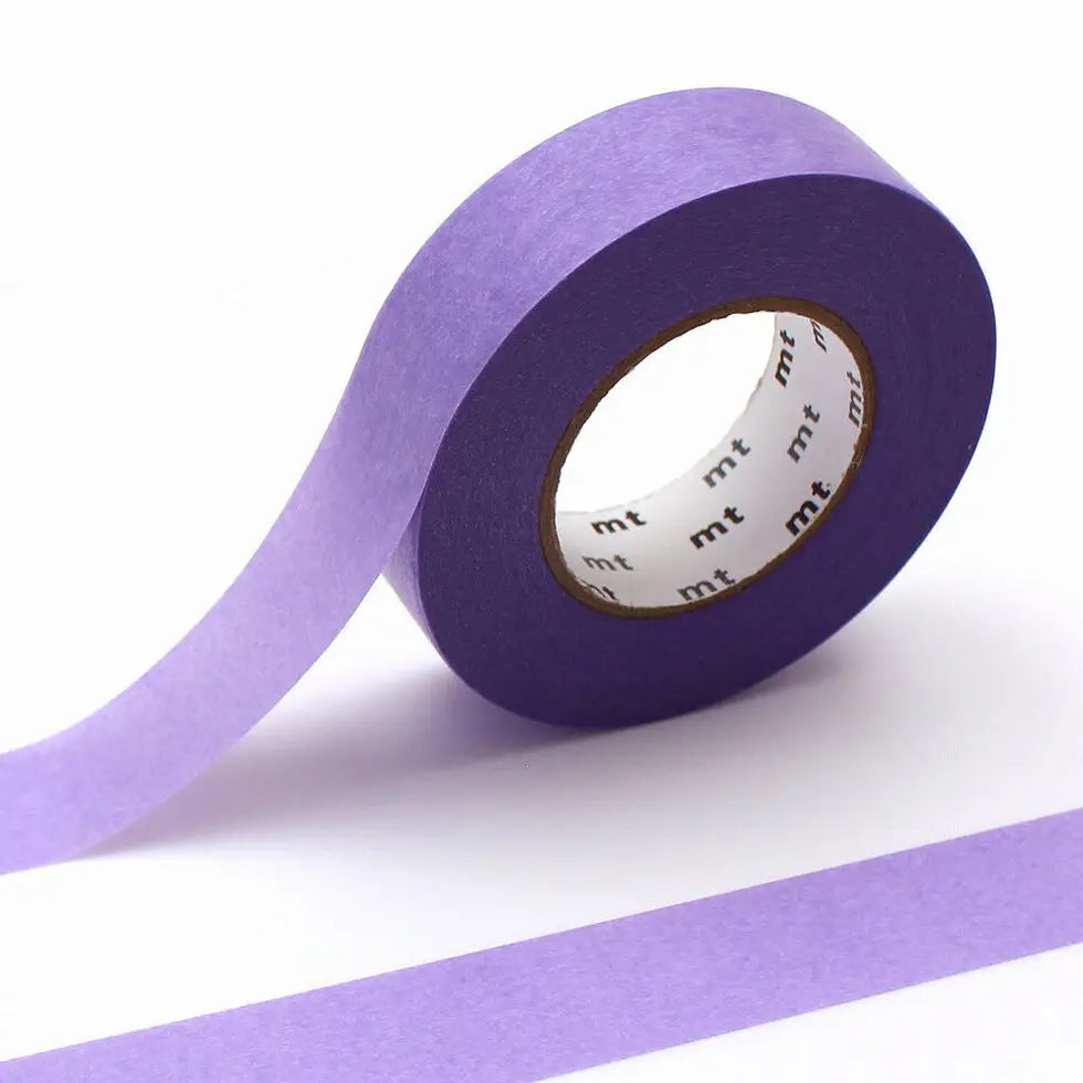 mt is the original washi masking tape, made in Japan by Kamoi Kakoshi. mt is colourful tape which is easy to tear by hand and reposition on nearly any surface. Write on it, layer it, and use it on paper, gifts, objects or the wall (mt won't damage paint - why not make a tape collage?) mt washi masking tape is now sold throughout the world in hundreds of colours and patterns.
The brilliant, saturated color of 'ganshin' tape is created when the base paper is dyed with colored resin. This unique process also