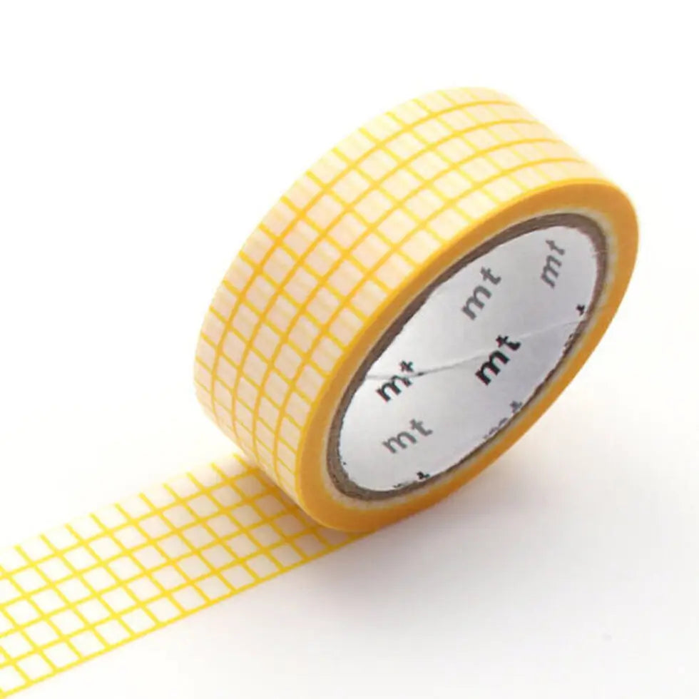MT Washi Tape - Graph Hougan Dandelion
mt is the original washi masking tape, made in Japan by Kamoi Kakoshi. mt is colourful tape which is easy to tear by hand and reposition on nearly any surface. Write on it, layer it, and use it on paper, gifts, objects or the wall (mt won't damage paint - why not make a tape collage?) mt washi masking tape is now sold throughout the world in hundreds of colours and patterns.
Enjoy mt as a part of your daily life, adding a little colour everywhere.
All tapes are 15mm