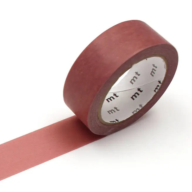 mt is the original washi masking tape, made in Japan by Kamoi Kakoshi. mt is colourful tape which is easy to tear by hand and reposition on nearly any surface. Write on it, layer it, and use it on paper, gifts, objects or the wall (mt won't damage paint - why not make a tape collage?) mt washi masking tape is now sold throughout the world in hundreds of colours and patterns.
Enjoy mt as a part of your daily life, adding a little colour everywhere.
All tapes are 15mm x 7m (0.6"X23')
