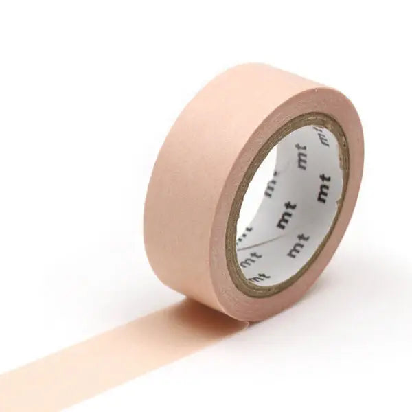 MT Washi Tape - Pastel Carrot
mt is the original washi masking tape, made in Japan by Kamoi Kakoshi. mt is colourful tape which is easy to tear by hand and reposition on nearly any surface. Write on it, layer it, and use it on paper, gifts, objects or the wall (mt won't damage paint - why not make a tape collage?) mt washi masking tape is now sold throughout the world in hundreds of colours and patterns.
Enjoy mt as a part of your daily life, adding a little colour everywhere.
All tapes are 15mm x 7m (0.