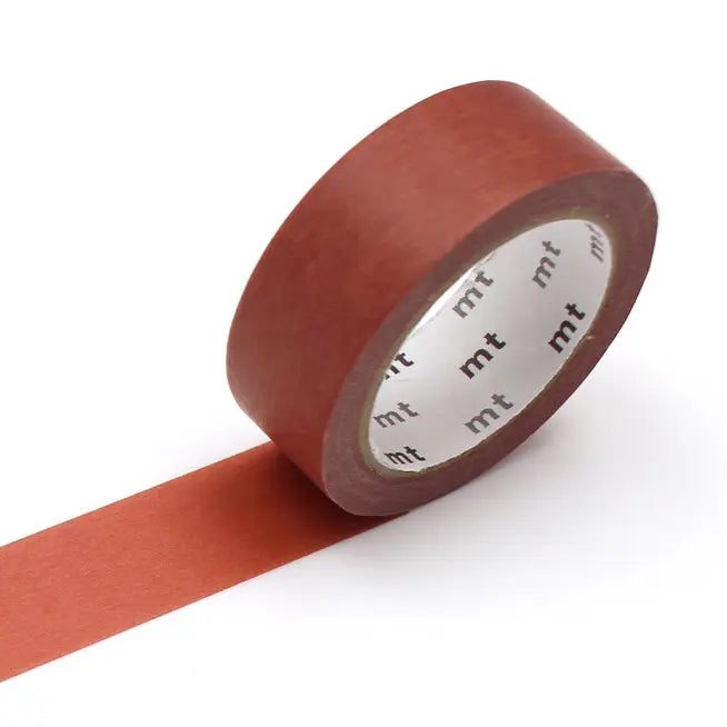 mt is the original washi masking tape, made in Japan by Kamoi Kakoshi. mt is colourful tape which is easy to tear by hand and reposition on nearly any surface. Write on it, layer it, and use it on paper, gifts, objects or the wall (mt won't damage paint - why not make a tape collage?) mt washi masking tape is now sold throughout the world in hundreds of colours and patterns.
Enjoy mt as a part of your daily life, adding a little colour everywhere.
All tapes are 15mm x 7m (0.6"X23')