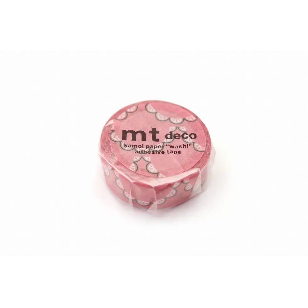 MT Washi Tape - Retro Design Floral Lace
mt is the original washi masking tape, made in Japan by Kamoi Kakoshi. mt is colourful tape which is easy to tear by hand and reposition on nearly any surface. Write on it, layer it, and use it on paper, gifts, objects or the wall (mt won't damage paint - why not make a tape collage?) mt washi masking tape is now sold throughout the world in hundreds of colours and patterns.
Enjoy mt as a part of your daily life, adding a little colour everywhere.
All tapes are 15