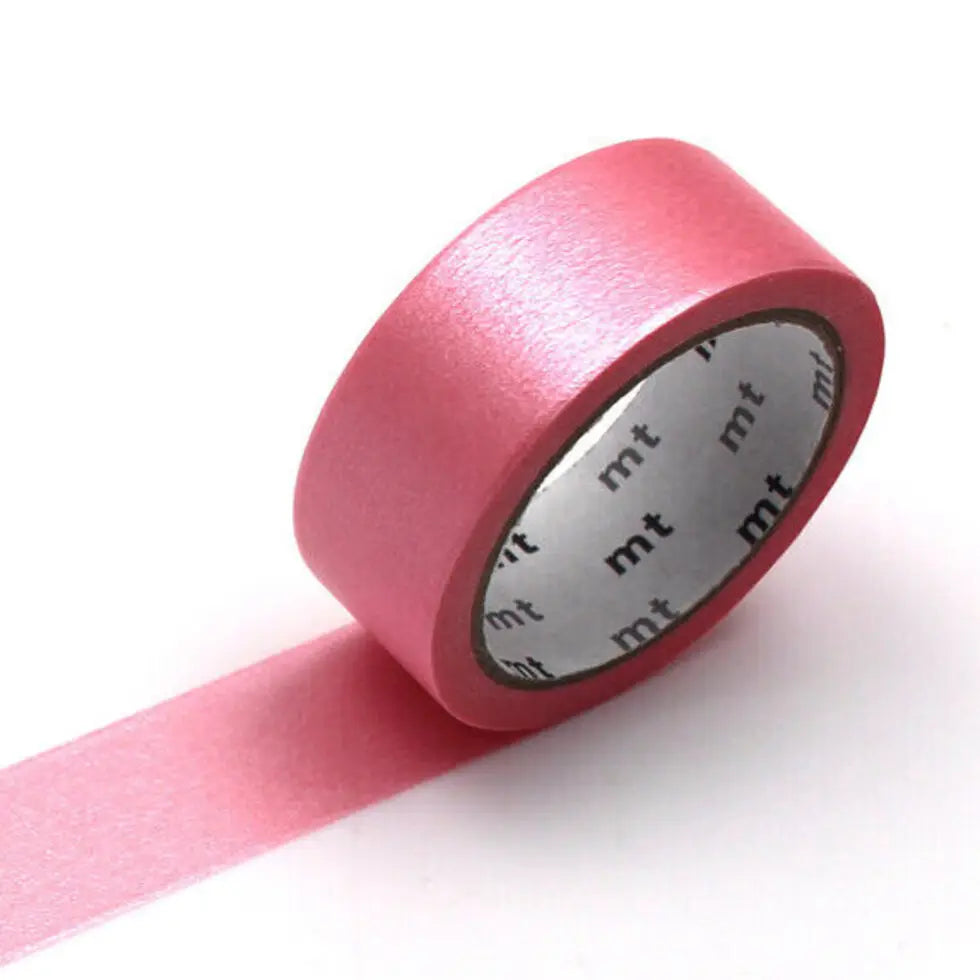 mt is the original washi masking tape, made in Japan by Kamoi Kakoshi. mt is colourful tape which is easy to tear by hand and reposition on nearly any surface. Write on it, layer it, and use it on paper, gifts, objects or the wall (mt won't damage paint - why not make a tape collage?) mt washi masking tape is now sold throughout the world in hundreds of colours and patterns.
Enjoy mt as a part of your daily life, adding a little colour everywhere.
All tapes are 15mm x 7m (0.6"X23')