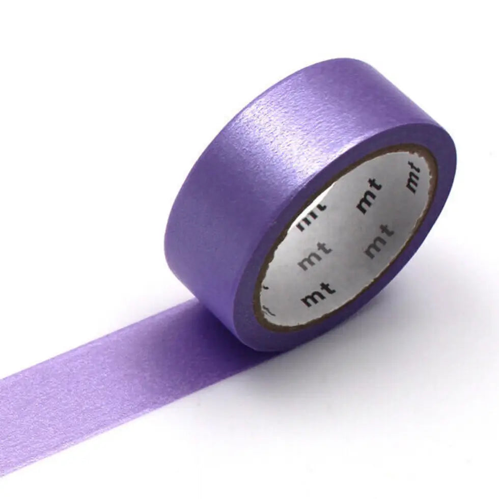 MT Washi Tape - Silky Purple
mt is the original washi masking tape, made in Japan by Kamoi Kakoshi. mt is colourful tape which is easy to tear by hand and reposition on nearly any surface. Write on it, layer it, and use it on paper, gifts, objects or the wall (mt won't damage paint - why not make a tape collage?) mt washi masking tape is now sold throughout the world in hundreds of colours and patterns.
Enjoy mt as a part of your daily life, adding a little colour everywhere.
All tapes are 15mm x 7m (0.6