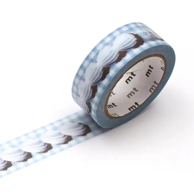 MT Washi Tape - Whipped Cream Line
mt is the original washi masking tape, made in Japan by Kamoi Kakoshi. mt is colourful tape which is easy to tear by hand and reposition on nearly any surface. Write on it, layer it, and use it on paper, gifts, objects or the wall (mt won't damage paint - why not make a tape collage?) mt washi masking tape is now sold throughout the world in hundreds of colours and patterns.
Enjoy mt as a part of your daily life, adding a little colour everywhere.
All tapes are 15mm x 7