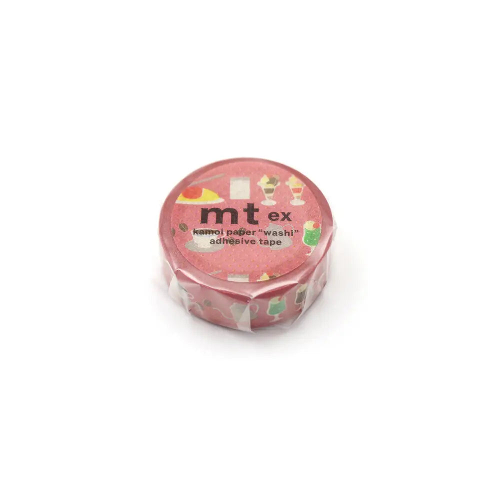MT ex Washi Tape - Retro Cafe
mt is the original washi masking tape, made in Japan by Kamoi Kakoshi. mt is colourful tape which is easy to tear by hand and reposition on nearly any surface. Write on it, layer it, and use it on paper, gifts, objects or the wall (mt won't damage paint - why not make a tape collage?) mt washi masking tape is now sold throughout the world in hundreds of colours and patterns.
Enjoy mt as a part of your daily life, adding a little colour everywhere.
All tapes are 15mm x 7m (0.