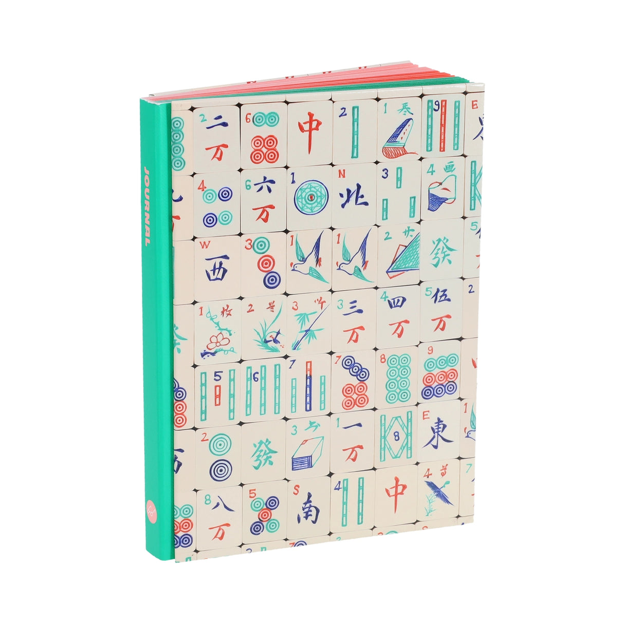 Beautifully designed with tactile Mahjong tile artwork on the front and back covers, this journal is perfect for lifelong players or those new to the game.
This lined journal features multi-colored pages that reflect the different colors of Mahjong tiles. Special features make the cover irresistible to the eye and to the touch, creating an outstanding hostess gift or special occasion present for Mahjong enthusiasts.
PORTABLE SIZE: This petite hardcover journal measures 5 x 7 in and features 176 multi-colo