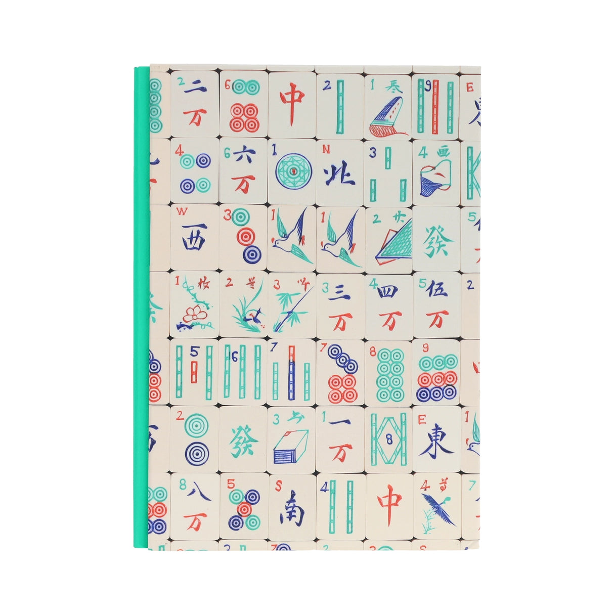 Beautifully designed with tactile Mahjong tile artwork on the front and back covers, this journal is perfect for lifelong players or those new to the game.
This lined journal features multi-colored pages that reflect the different colors of Mahjong tiles. Special features make the cover irresistible to the eye and to the touch, creating an outstanding hostess gift or special occasion present for Mahjong enthusiasts.
PORTABLE SIZE: This petite hardcover journal measures 5 x 7 in and features 176 multi-colo
