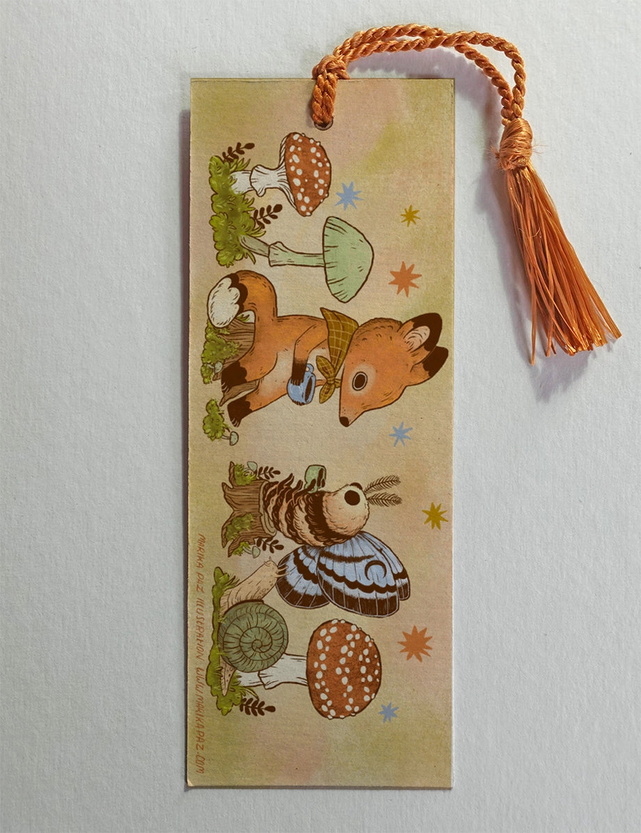 Marika Paz Illustration - Tea Time Bookmark
Two friends sit down for tea. Same image on both sides.
Printed on heavy cardstock and comes with a tassel, these bookmarks measure 2x6 inches.
Printed in USA