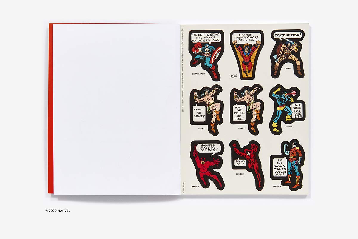 A super gift for fans, this book contains more than 200 vintage stickers featuring Marvel’s classic heroes and villains!
The Marvel Classic Sticker Book is the first to feature iconic, vintage stickers, including images from the comics and trading cards. Showcasing all of your favorite heroes and villains, the book includes five double-sided pull-out posters so you can make your own unique sticker creations on one side or create your own posters and comics on the other.
Whether you are a lifelong Ma
