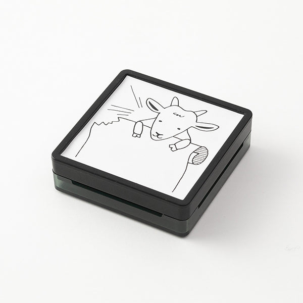 This is an ink-penetrating stamp that can beautifully print even fine patterns, and can be painted over or used to write records or messages. It is a stacking type that can be stored by stacking. It is a square shape that is easy to press, and can be pressed approximately 1,000 times.
The ink is oil-based, so even if you paint over the stamp with a water-based marker, the ink will not bleed. You can use it to stamp notebooks, diaries, and sticky notes, color it to your liking, and enjoy decorating it